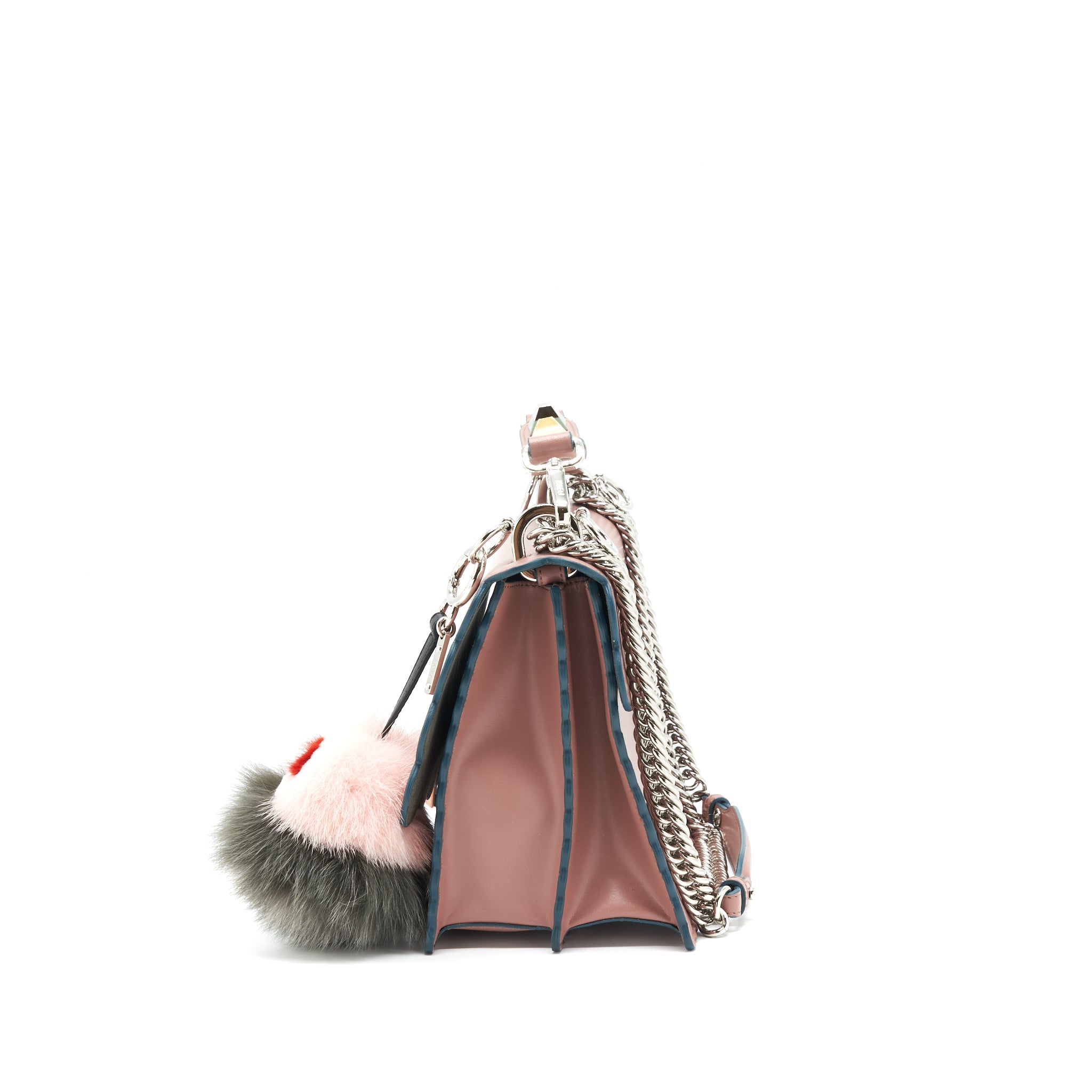FENDI KAN I WITH EXTRA BAG CHARM PINK