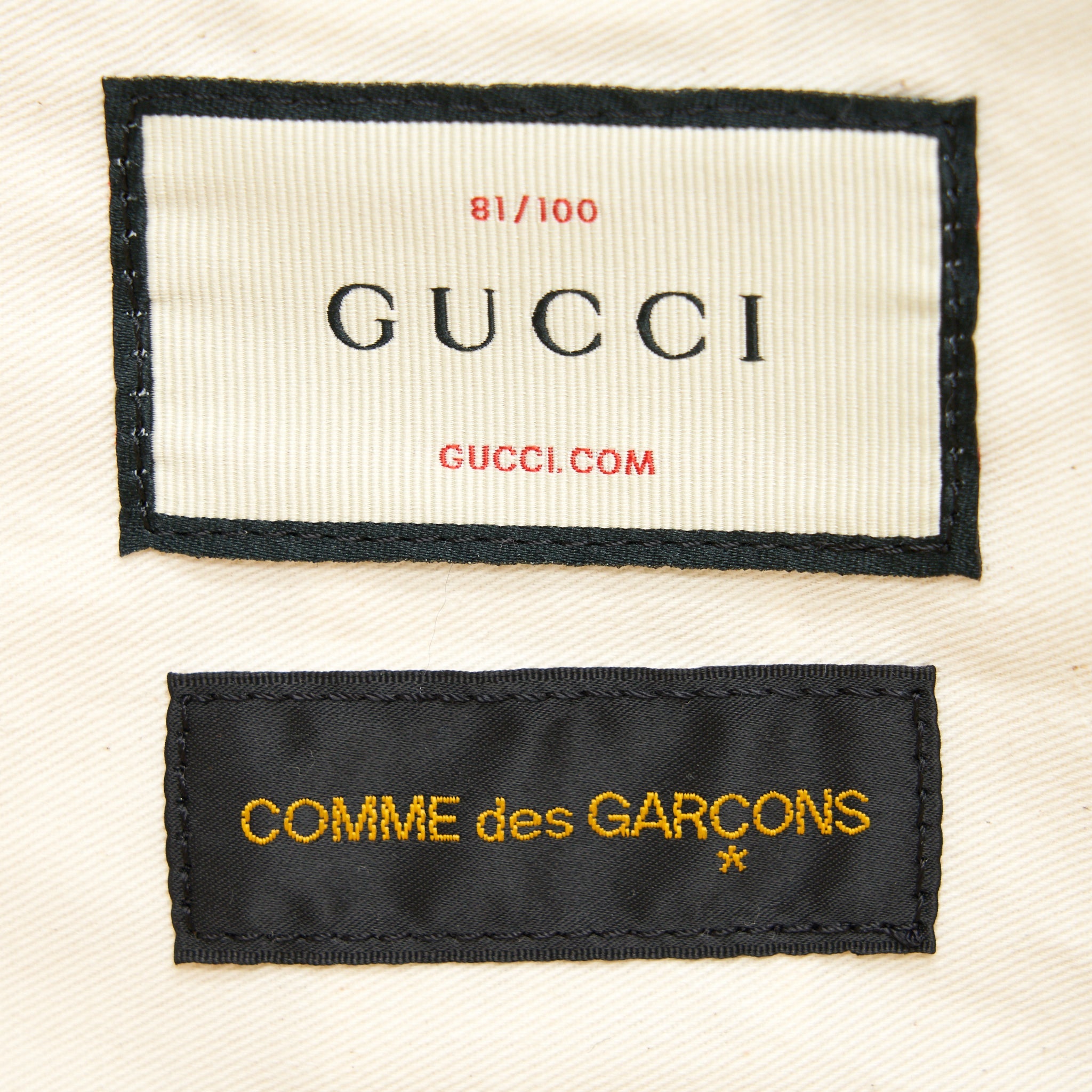 GUCCI × COMME DES GARCONS LIMITED EDITION TOTE BAG