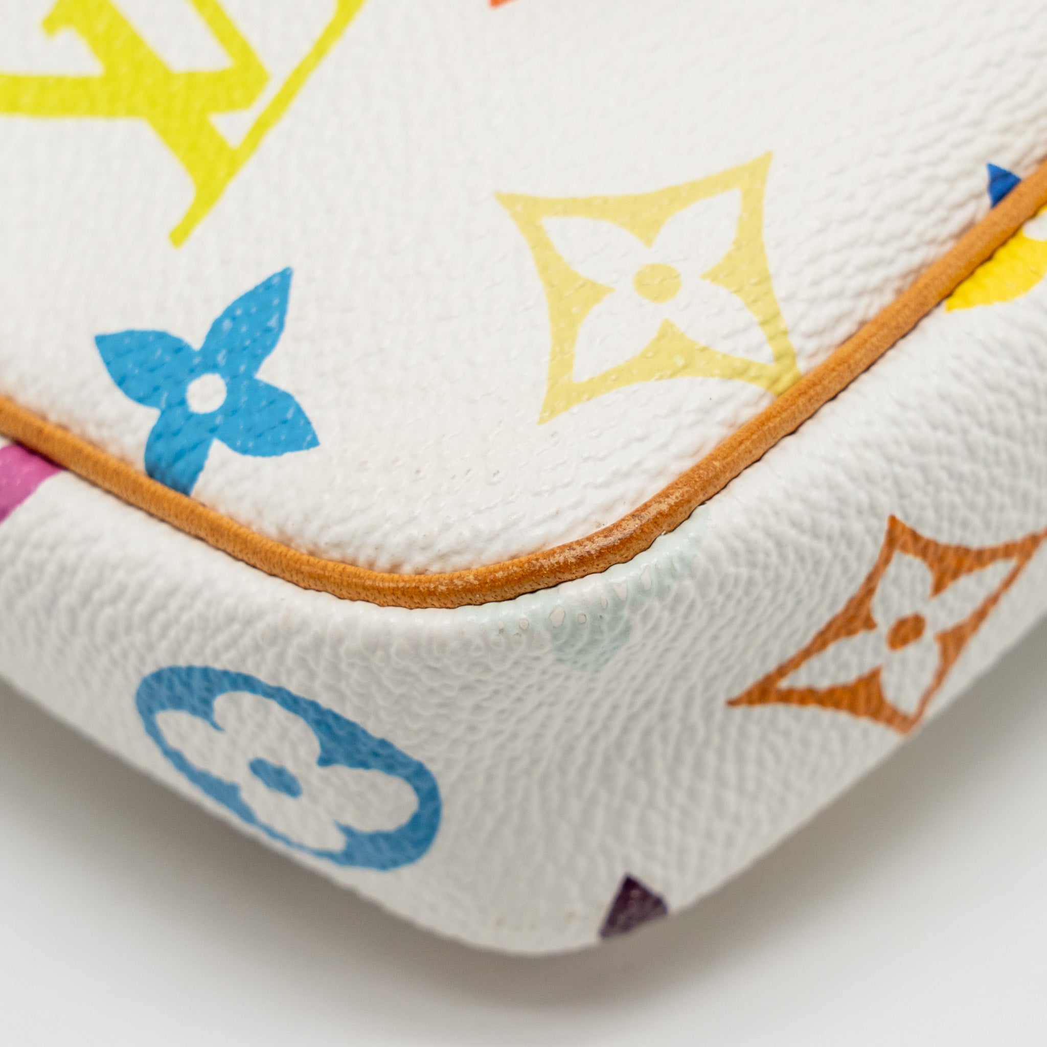 LOUIS VUITTON TAKASHI MURAKAMI POCHETTE ACCESSORIES MONOGRAM WHITE/MULTICOLOUR GHW