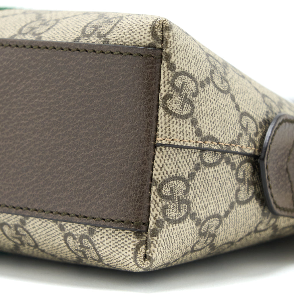 GUCCI OPHIDIA GG SHOULDER BAG GG SUPREME CANVAS GHW