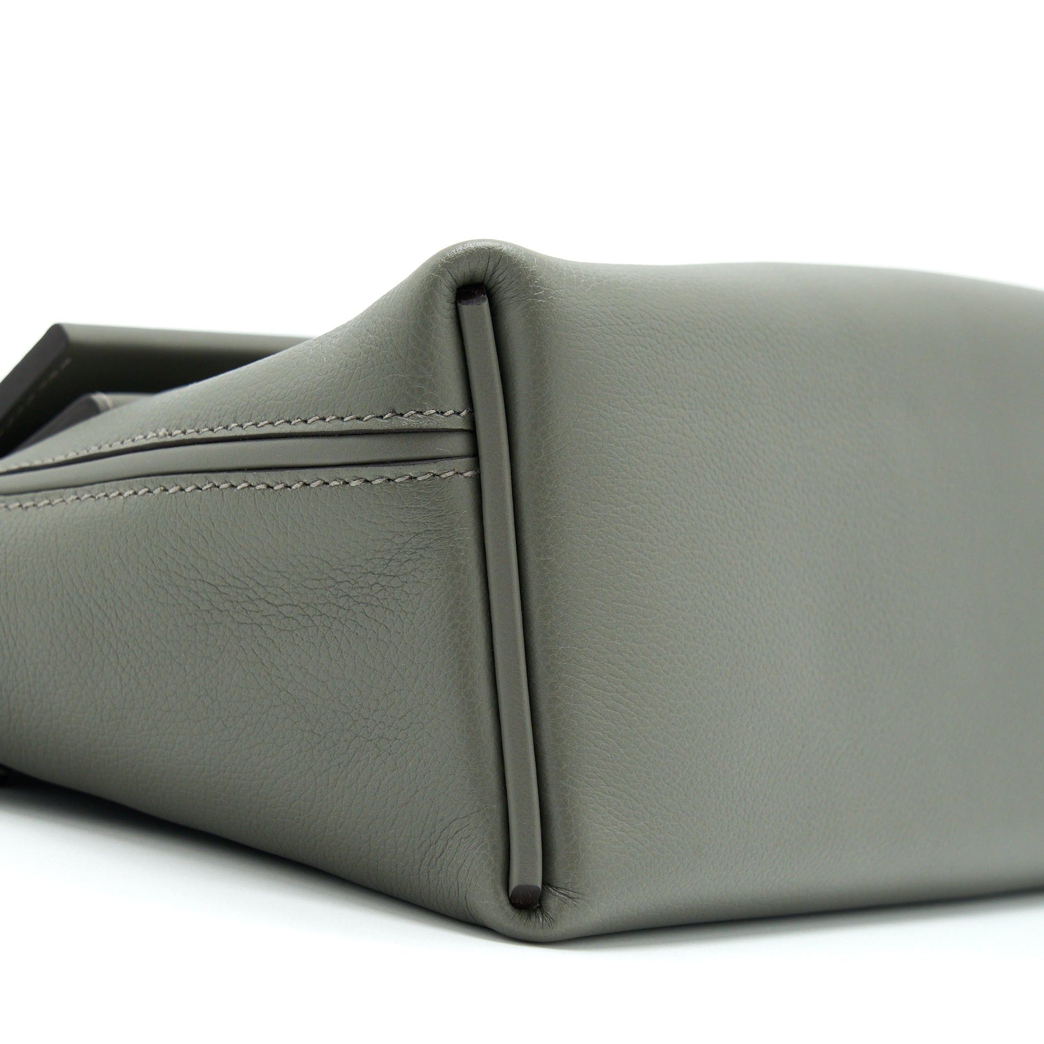 HERMES MINI 24/24 2424 - 21 EVERCOLOR / SWIFT GRIS MEYER SHW