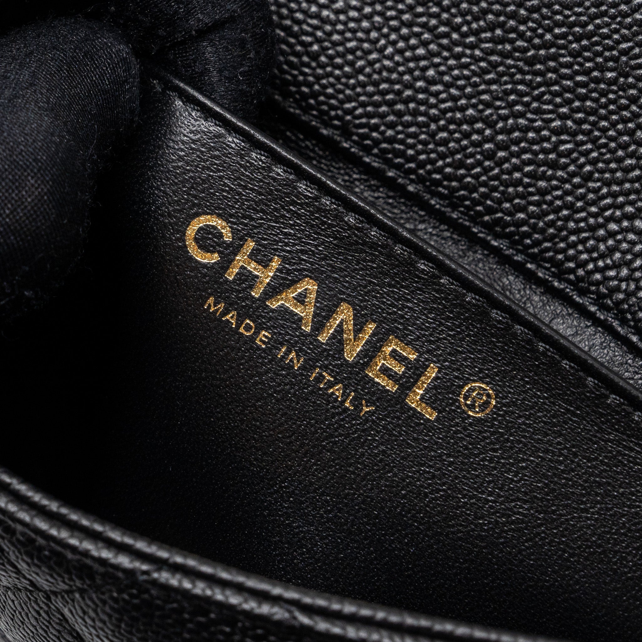 CHANEL 23P MINI COCO LOVE FLAP BAG CAVIAR BLACK GHW(MICROCHIP)