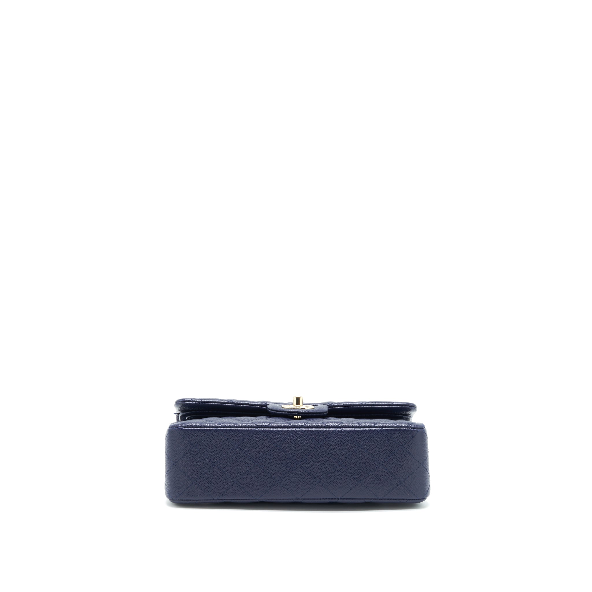 CHANEL SMALL CLASSIC FLAP BAG CAVIAR DARK BLUE LGHW