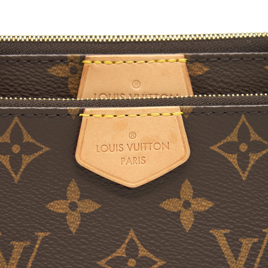 LOUIS VUITTON MULTI POCHETTE ACCESSORIES PINK STRAP MONOGRAM CANVAS GHW