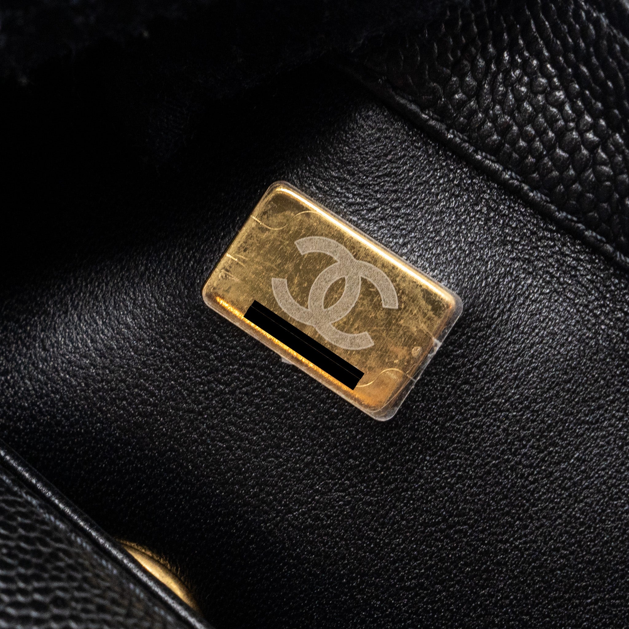 CHANEL 23P MINI COCO LOVE FLAP BAG CAVIAR BLACK GHW(MICROCHIP)