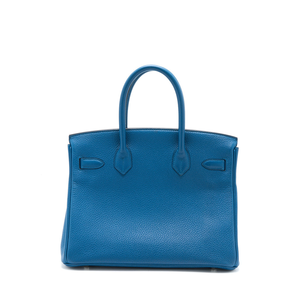 HERMES BIRKIN 30 TOGO S7 BLEU DE GALICE SHW