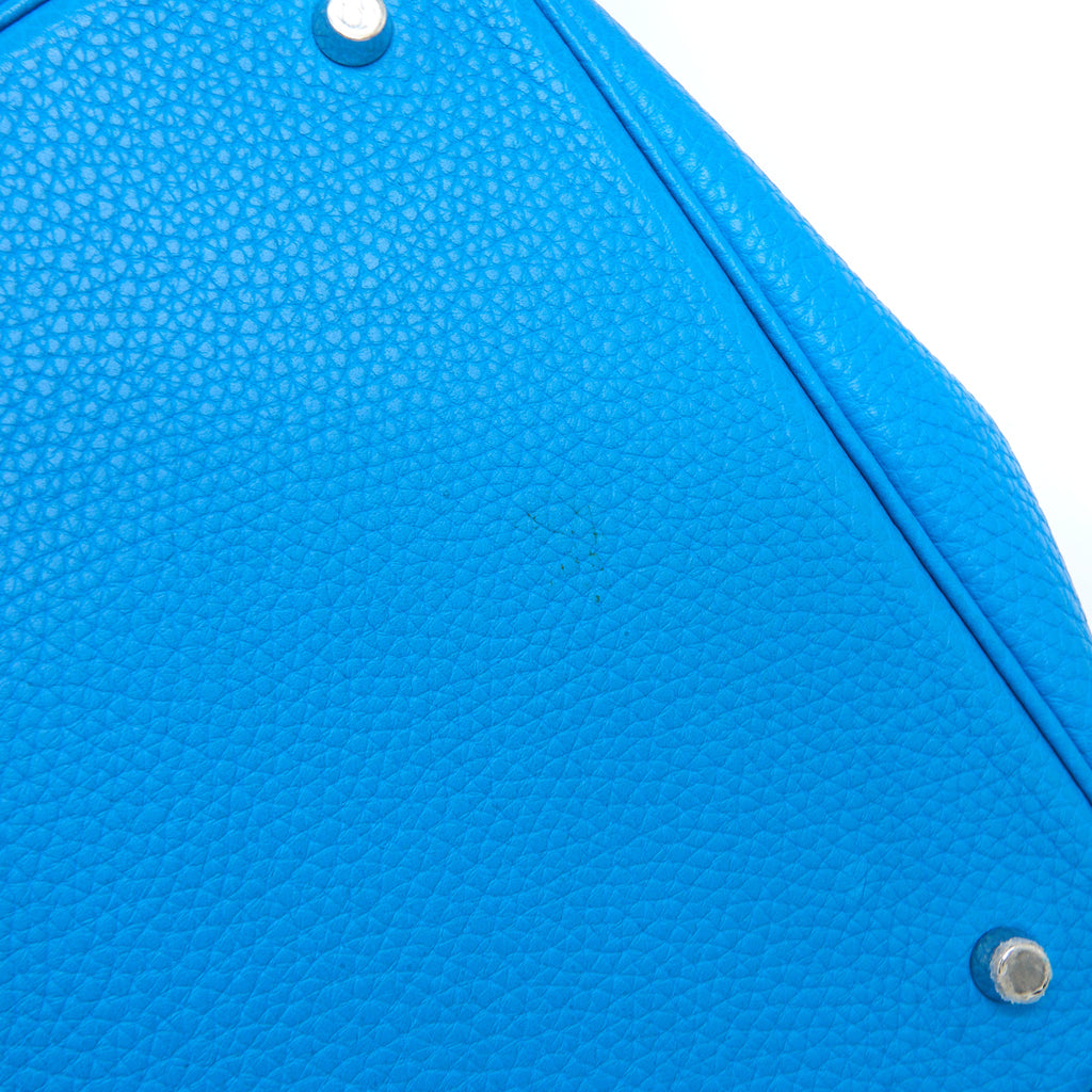 HERMES PICOTIN 22 LOCK BAG CLEMENCE T7 BLUE HYDRA SHW