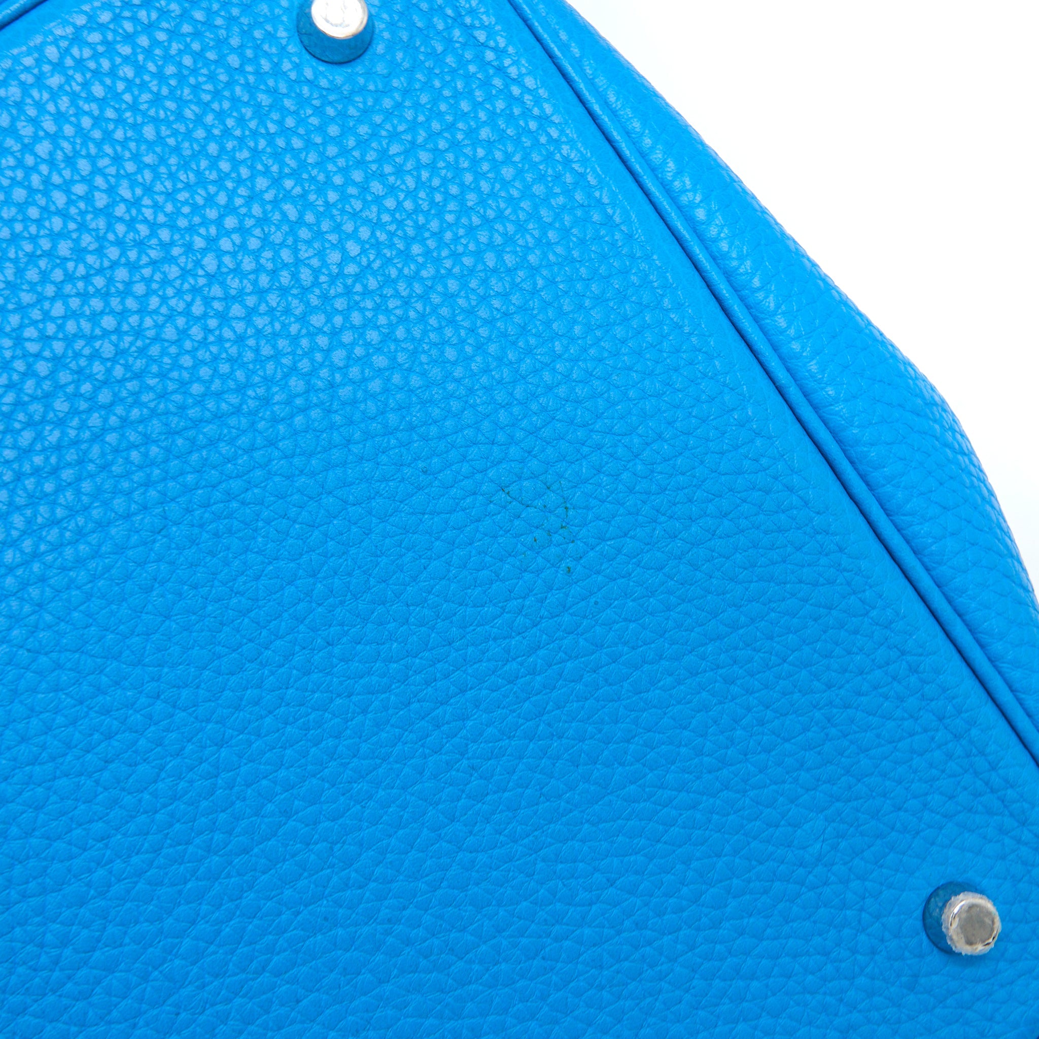 HERMES PICOTIN 22 LOCK BAG CLEMENCE T7 BLUE HYDRA SHW