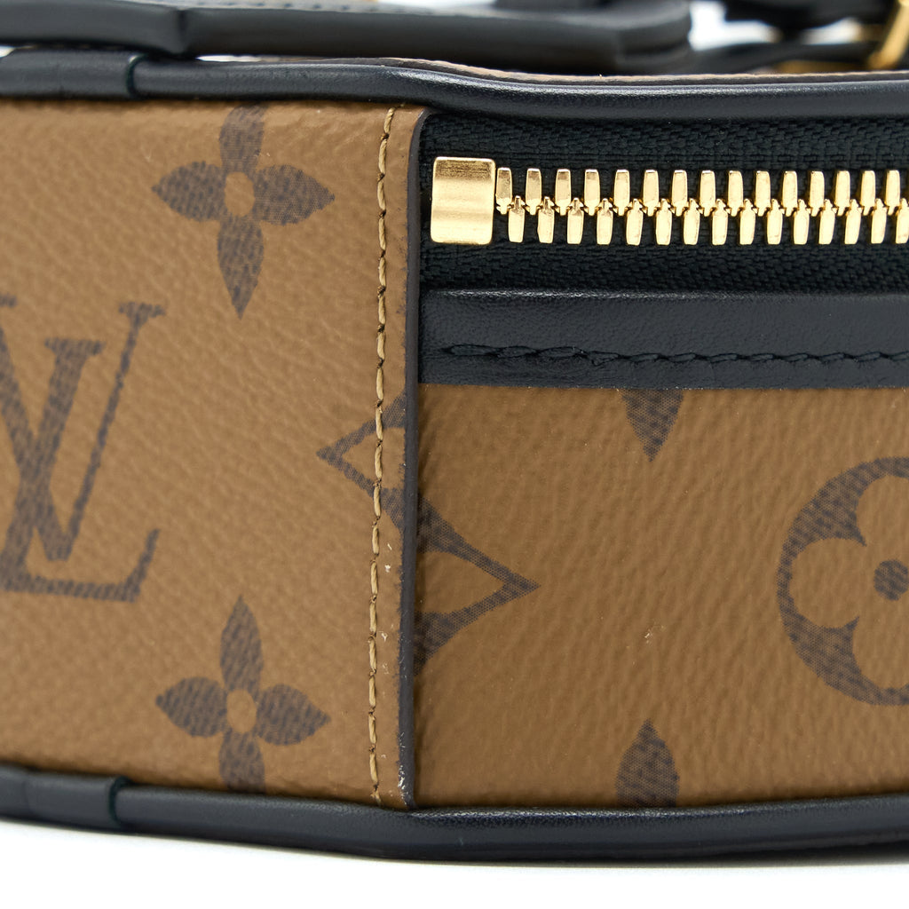 LOUIS VUITTON MINI BOITE CHAPEAU MONOGRAM REVERSE CANVAS BLACK GHW