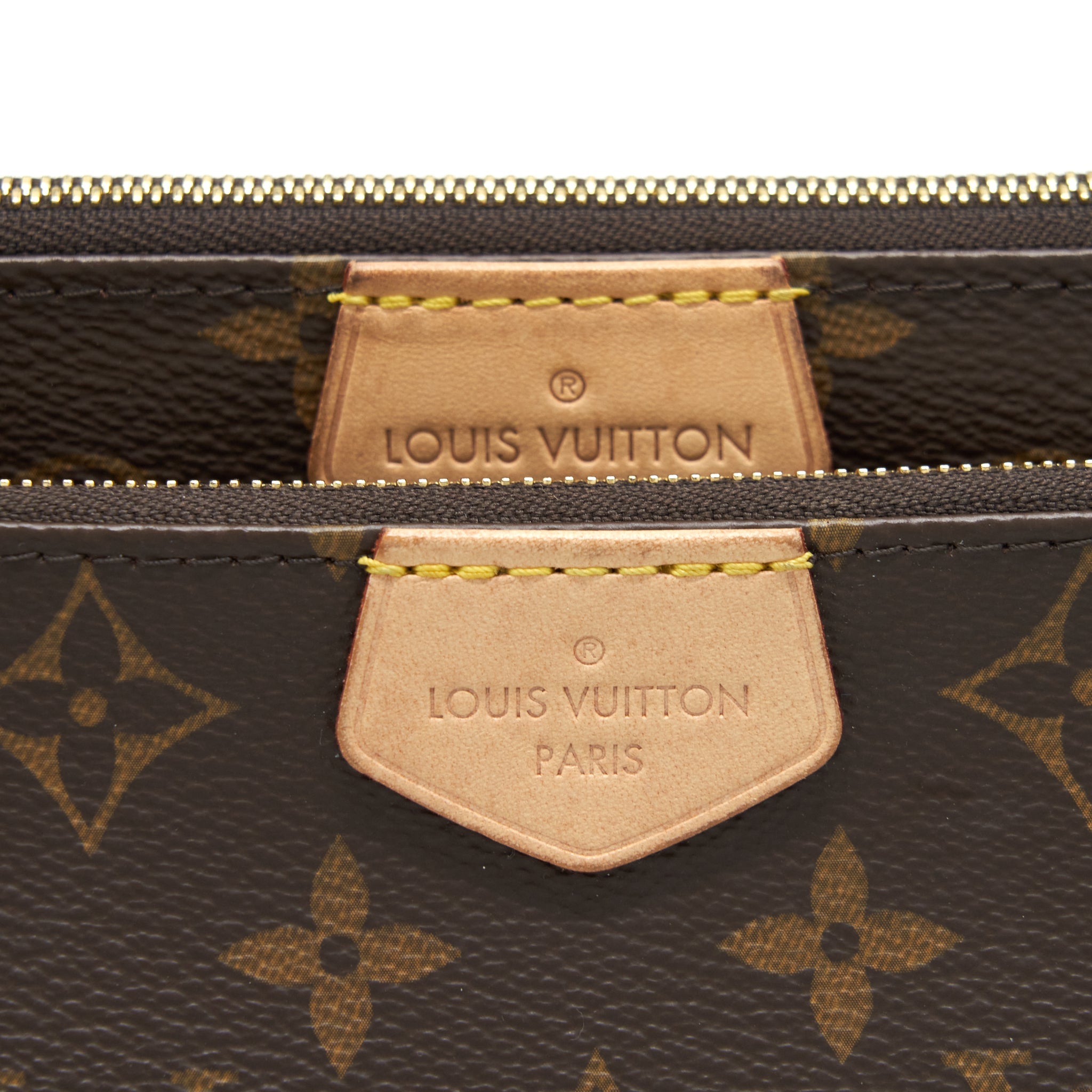 LOUIS VUITTON MULTI POCHETTE ACCESSORIES KHAKI MONOGRAM CANVAS GHW