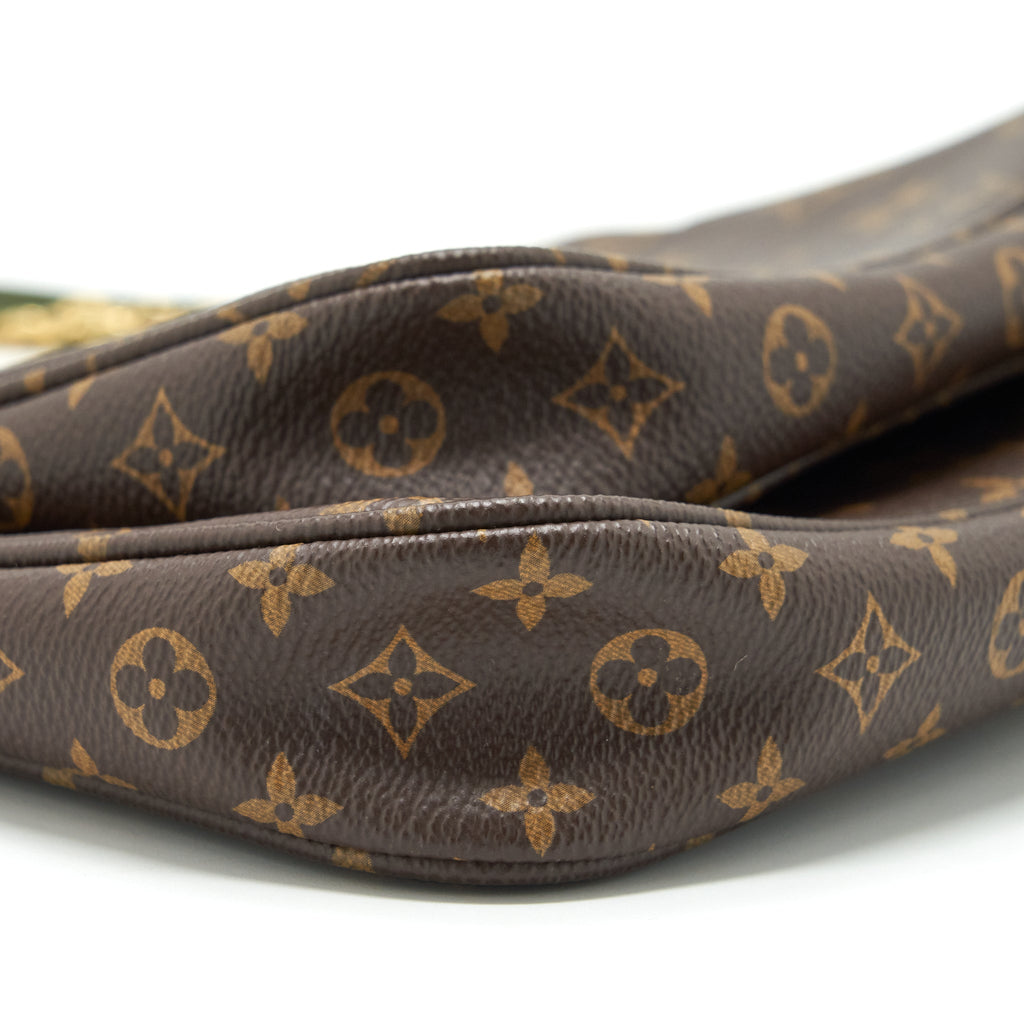 LOUIS VUITTON MULTI POCHETTE ACCESSORIES KHAKI MONOGRAM CANVAS GHW