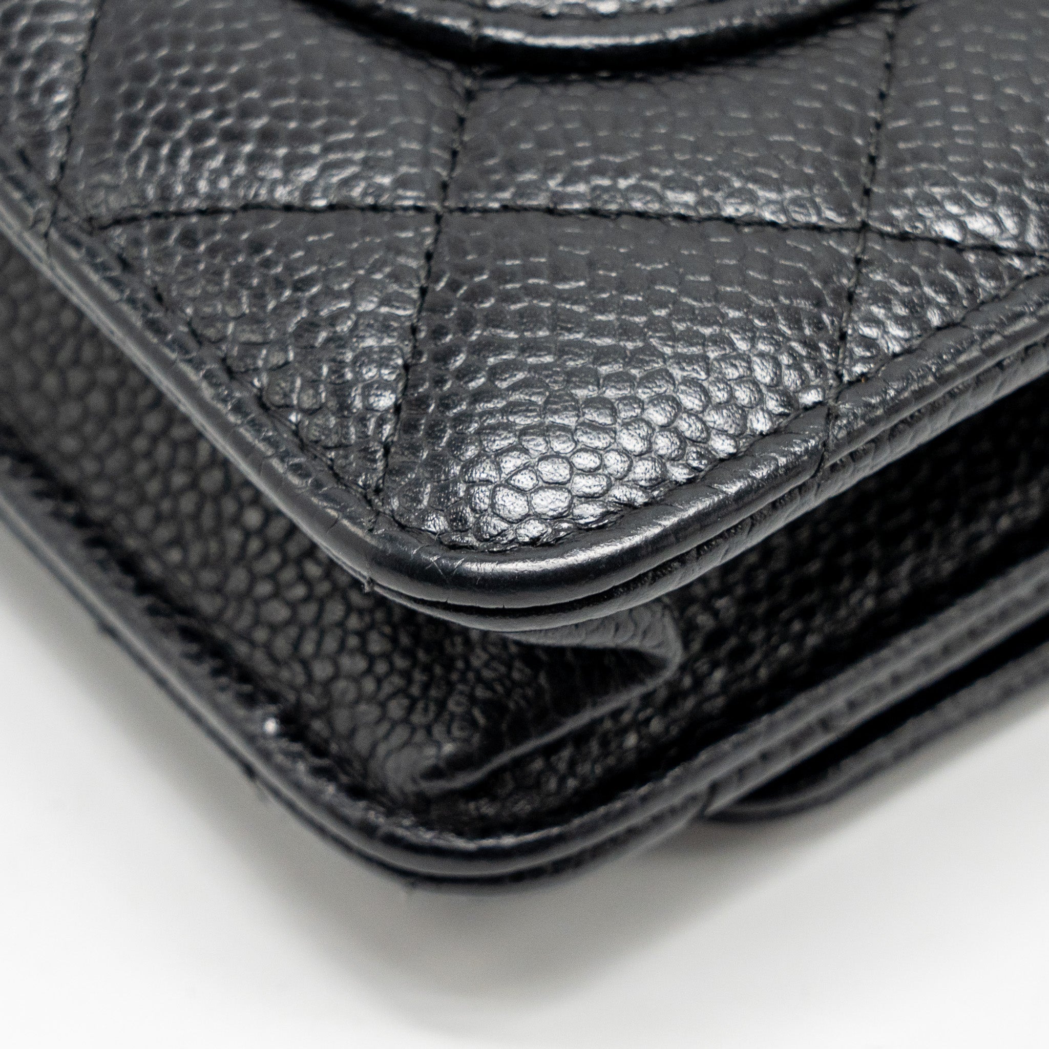 CHANEL CLASSIC WALLET ON CHAIN CAVIAR BLACK GHW