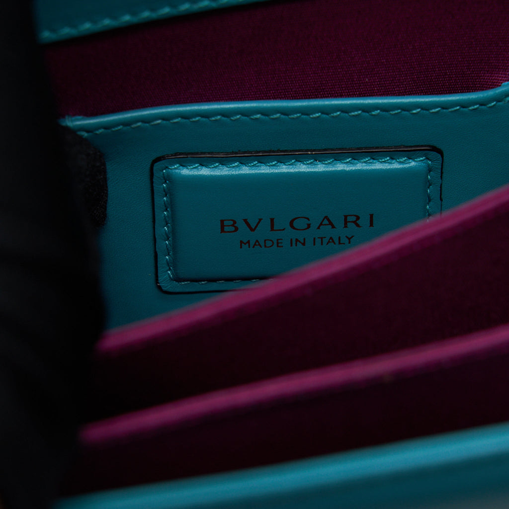 BVLGARI TOP HANDLE SERPENTI BAG BLUE