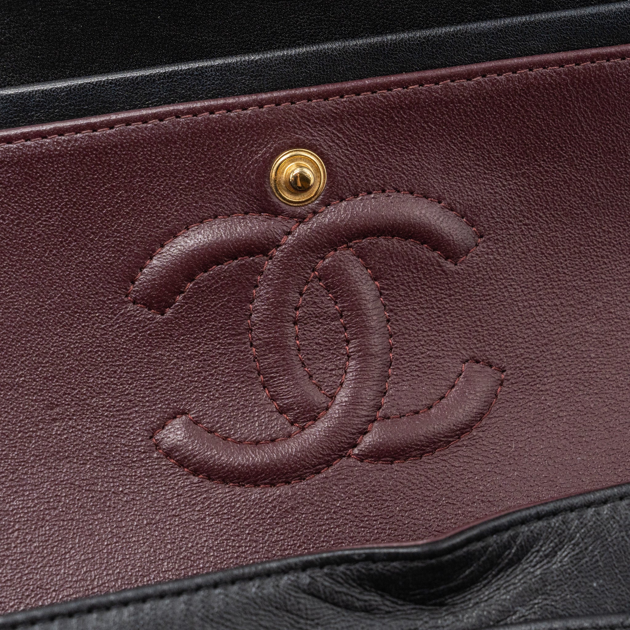 CHANEL SMALL CLASSIC DOUBLE FLAP BAG LAMBSKIN BLACK GHW