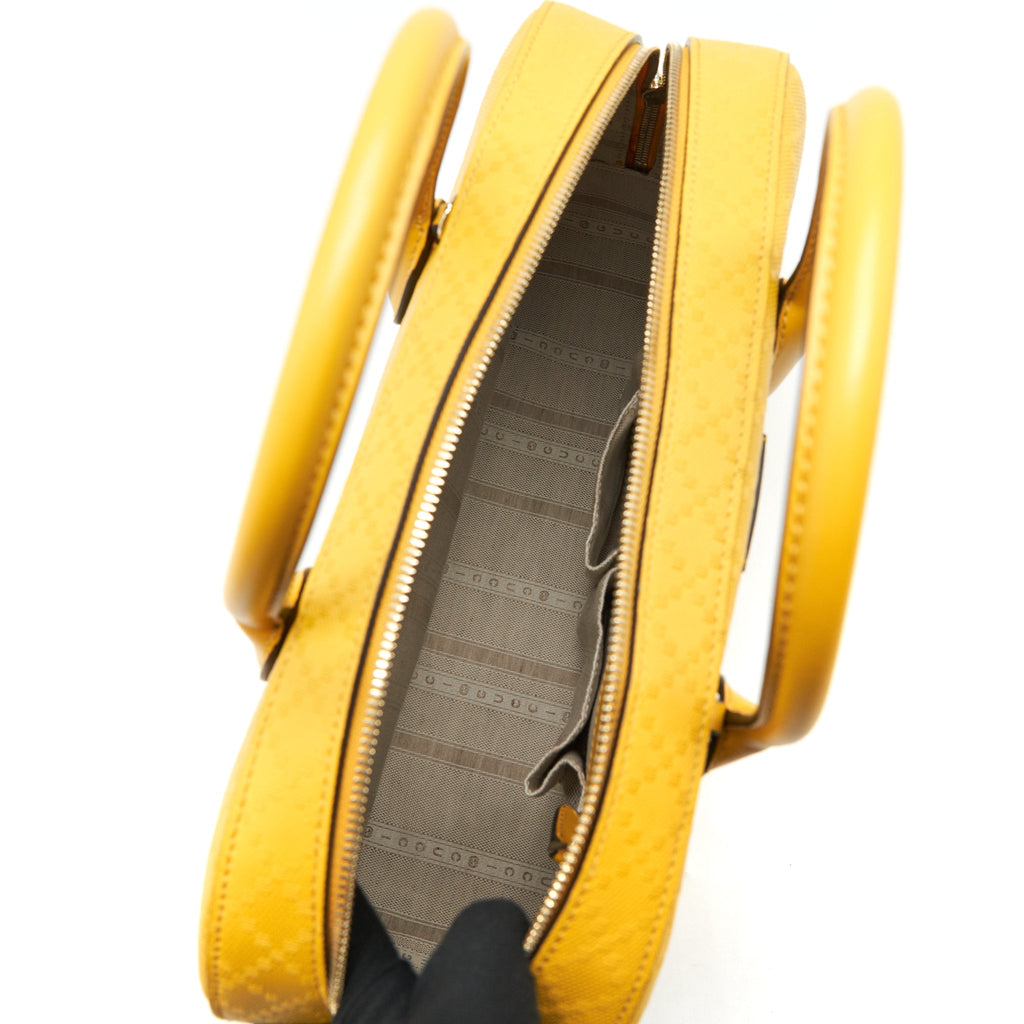 GUCCI LARGE BOWLING BAG YELLOW
