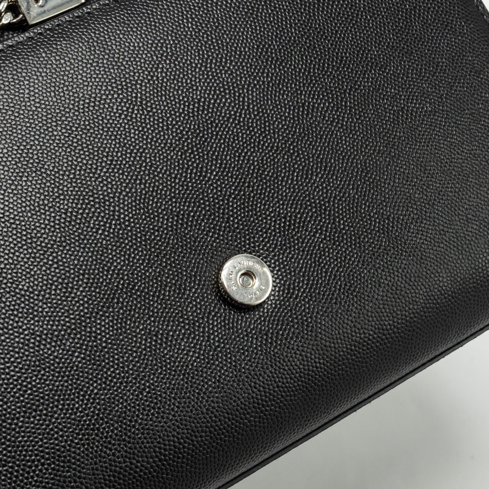 SAINT LAURENT /YSL KATE MEDIUM CHAIN BAG WITH TASSEL CALFSKIN BLACK SHW