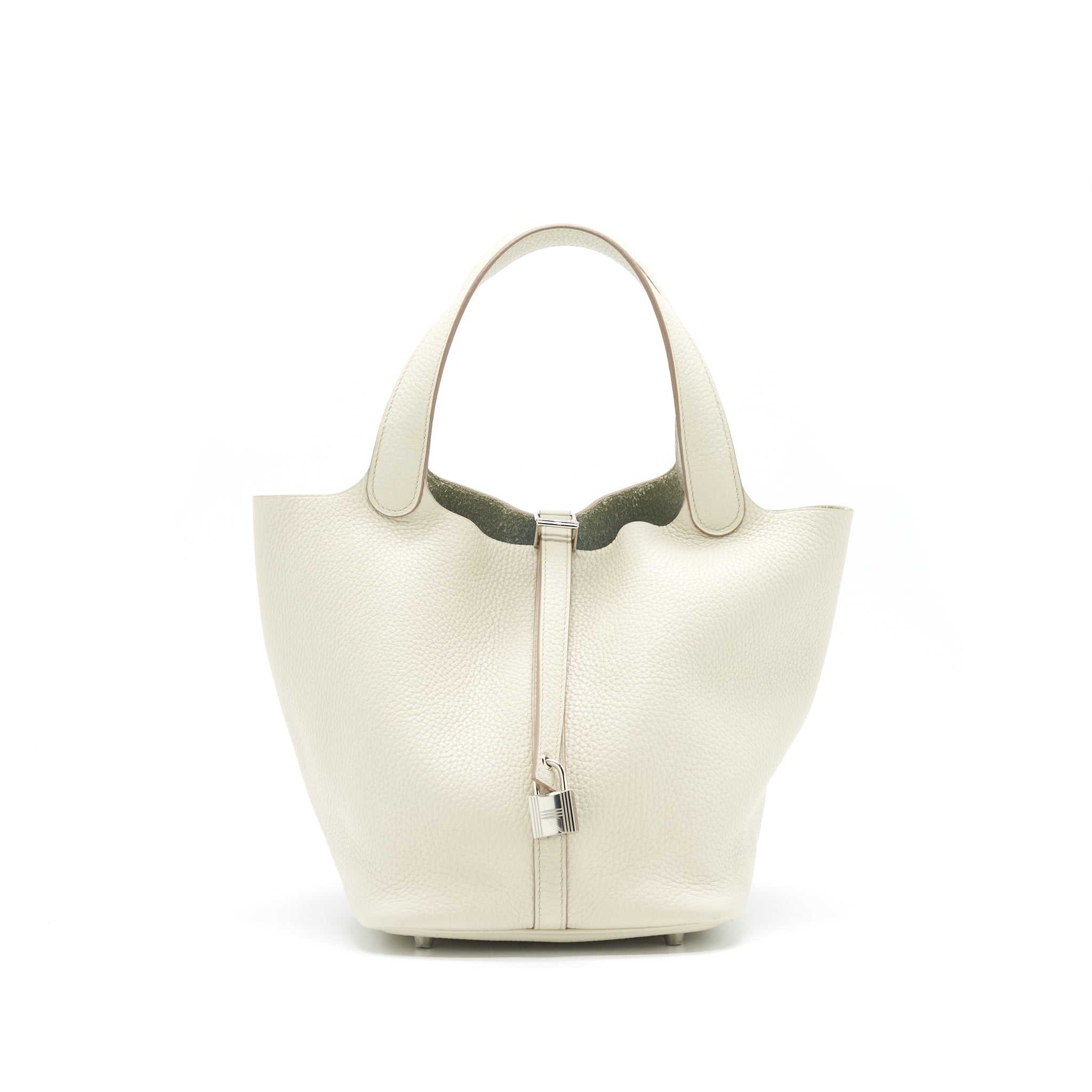 HERMES PICOTIN 22 LOCK BAG BETON SHW
