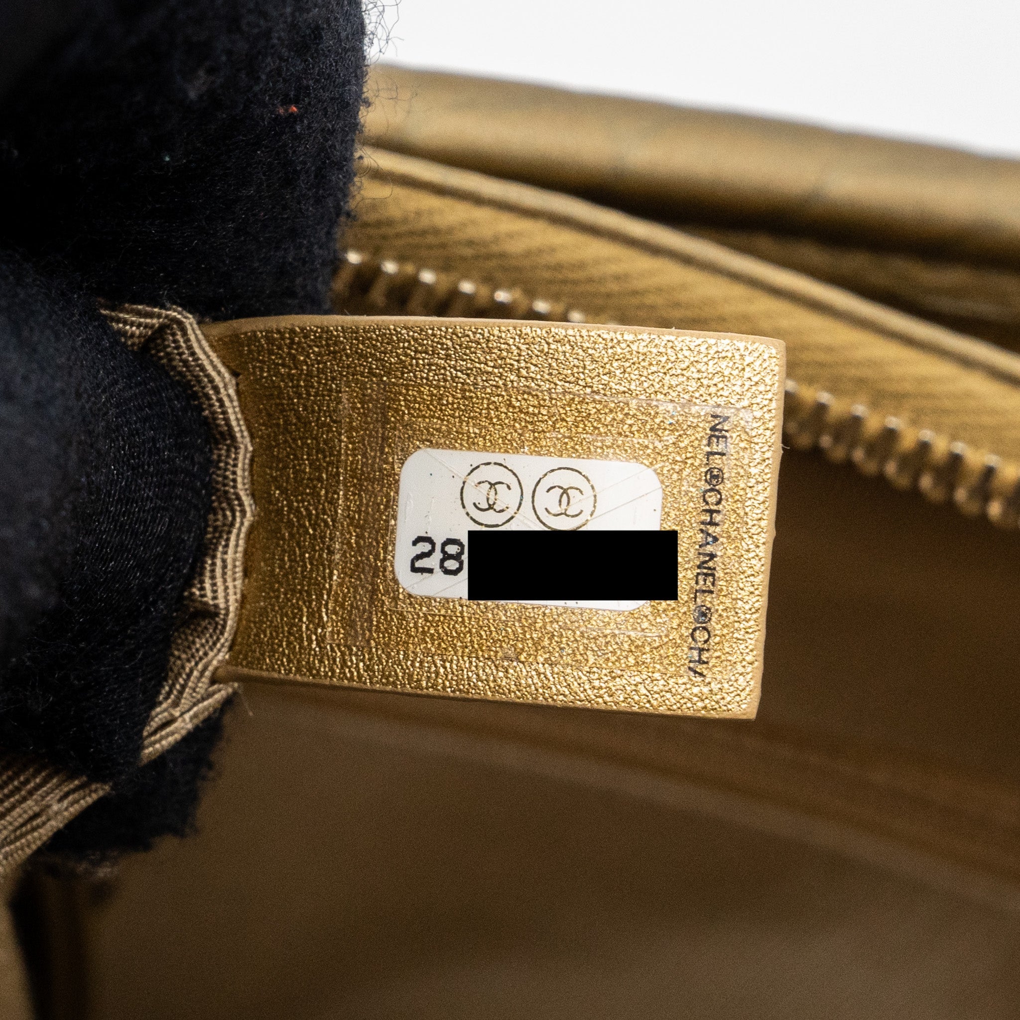 CHANEL SMALL GABRIELLE HOBO BAG WITH TOP HANDLE CROC-EMBOSSED CALFSKIN GOLD MULTICOLOUR HARDWARE