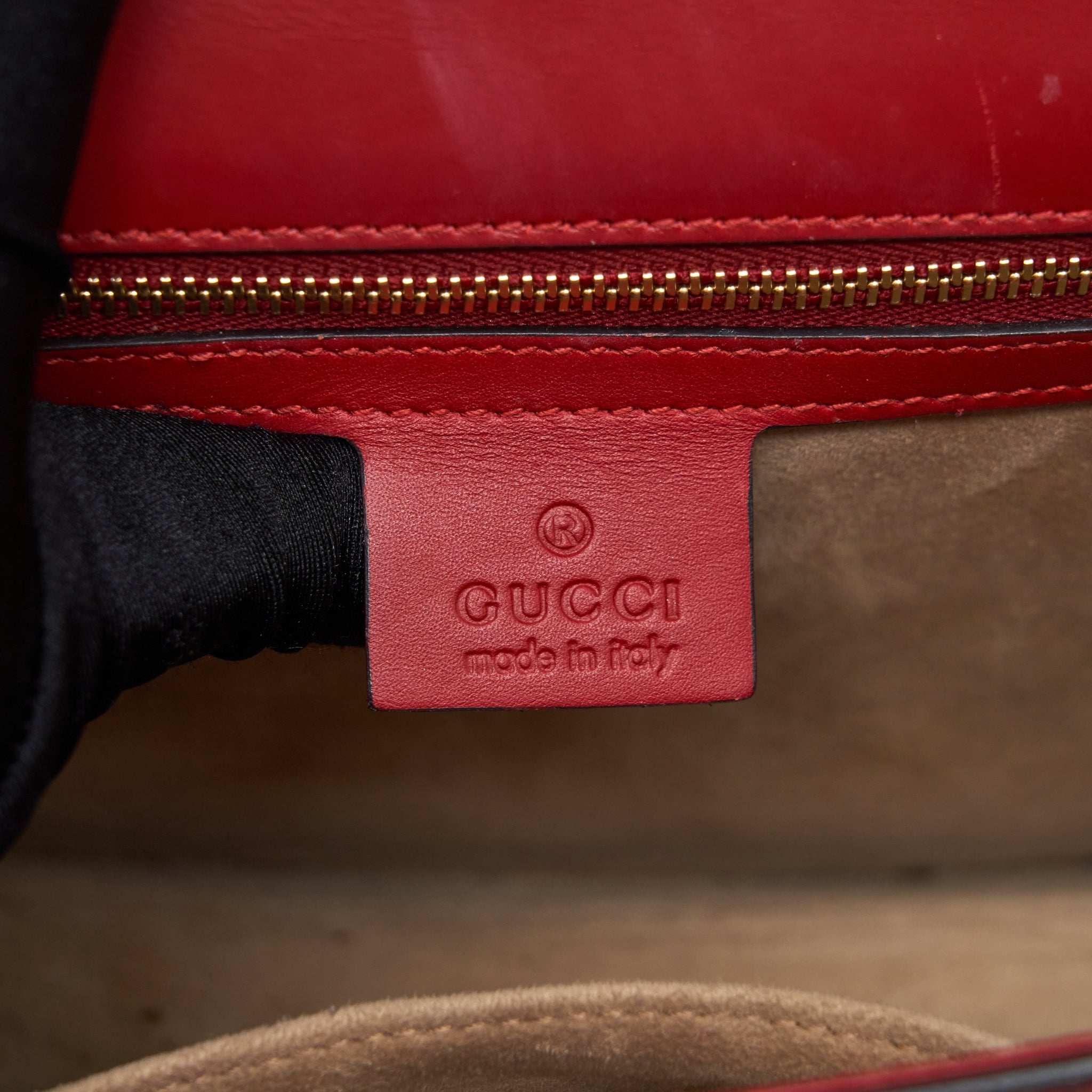 GUCCI SMALL SYLVIE SHOULDER BAG RED GHW