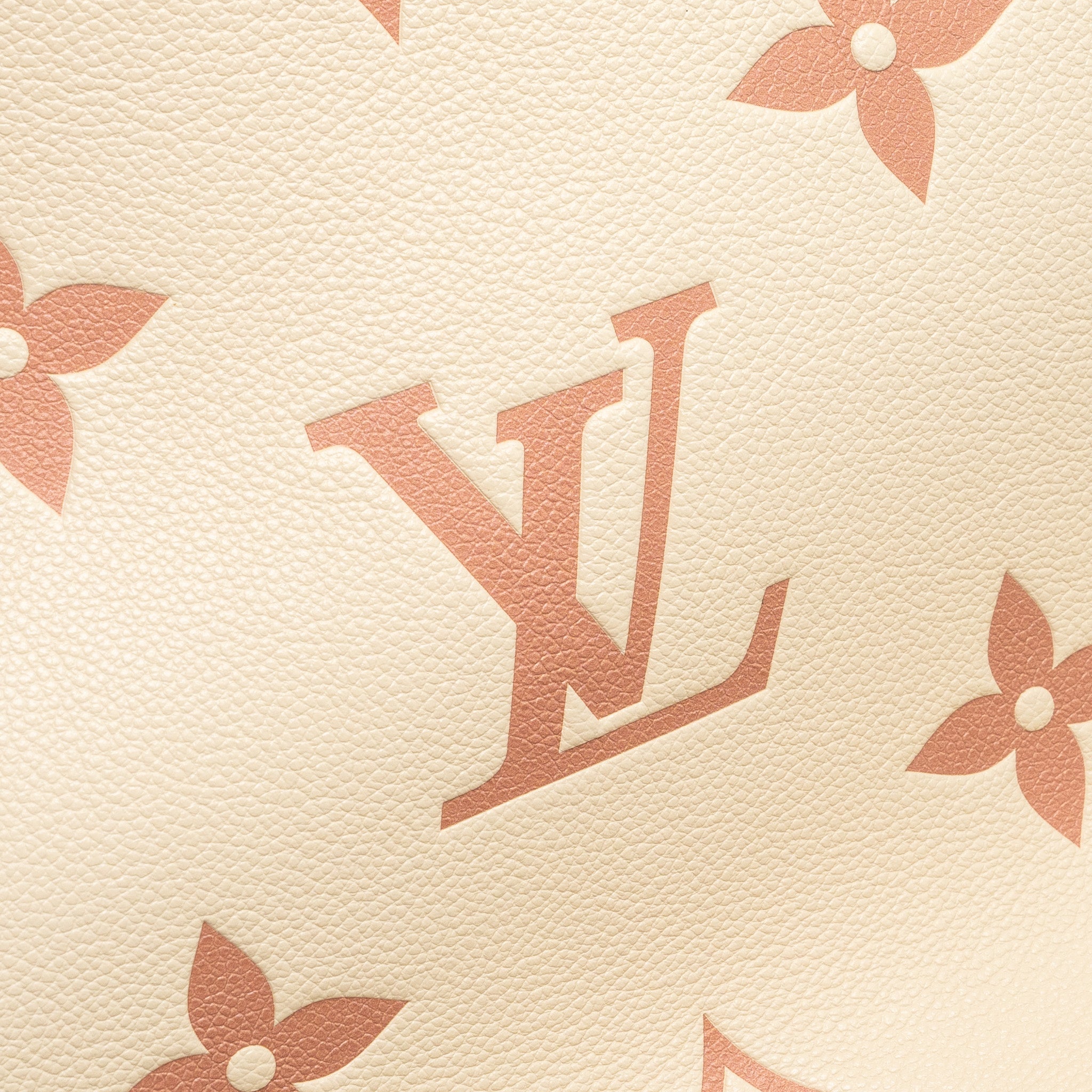LOUIS VUITTON NEVERFULL MM MONOGRAM EMPREINTE CRÈME/ROSE TRIANON GHW