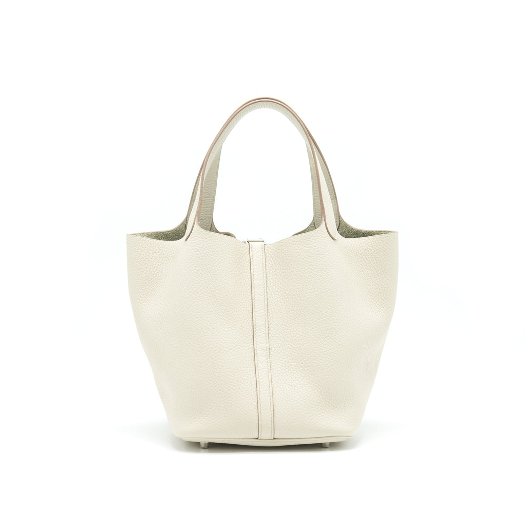 HERMES PICOTIN 22 LOCK BAG BETON SHW
