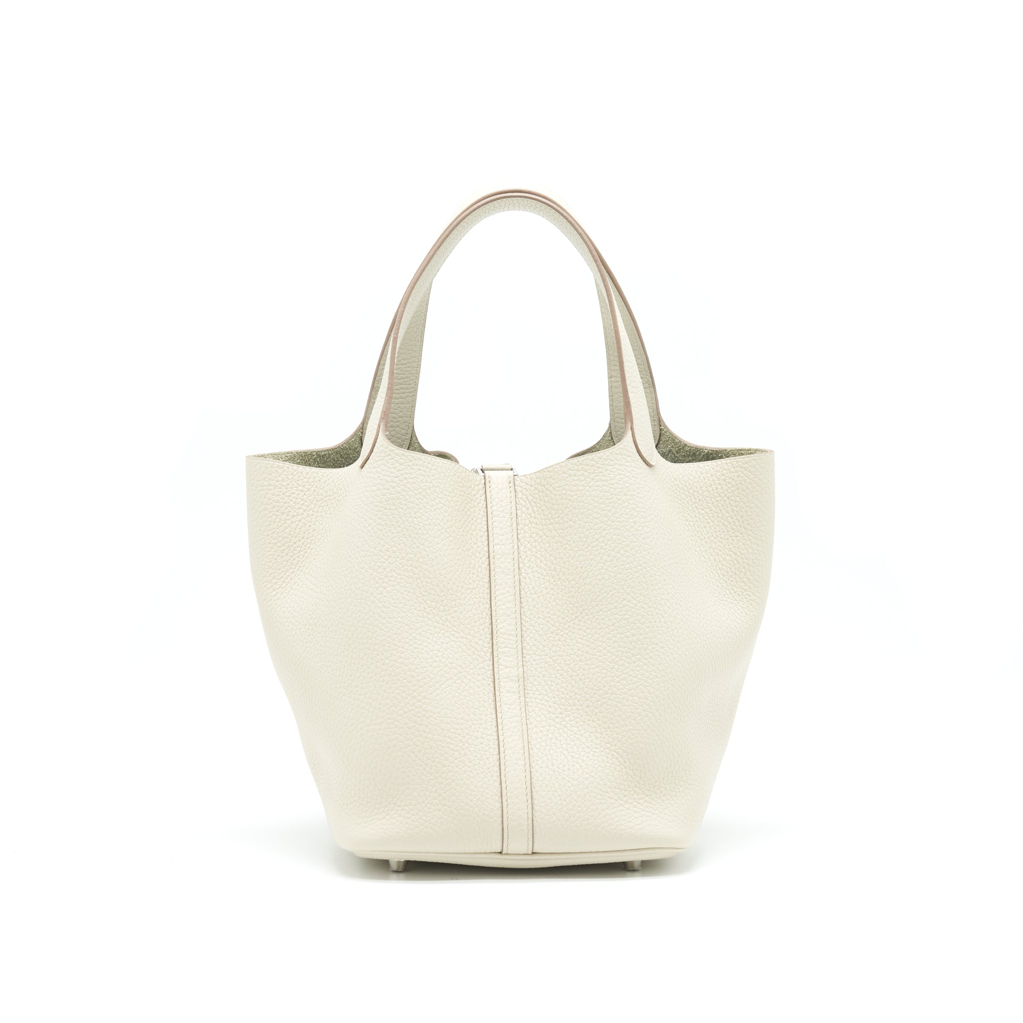 HERMES PICOTIN 22 LOCK BAG BETON SHW