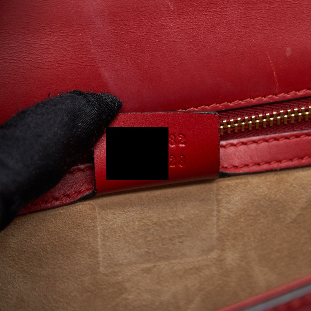 GUCCI SMALL SYLVIE SHOULDER BAG RED GHW