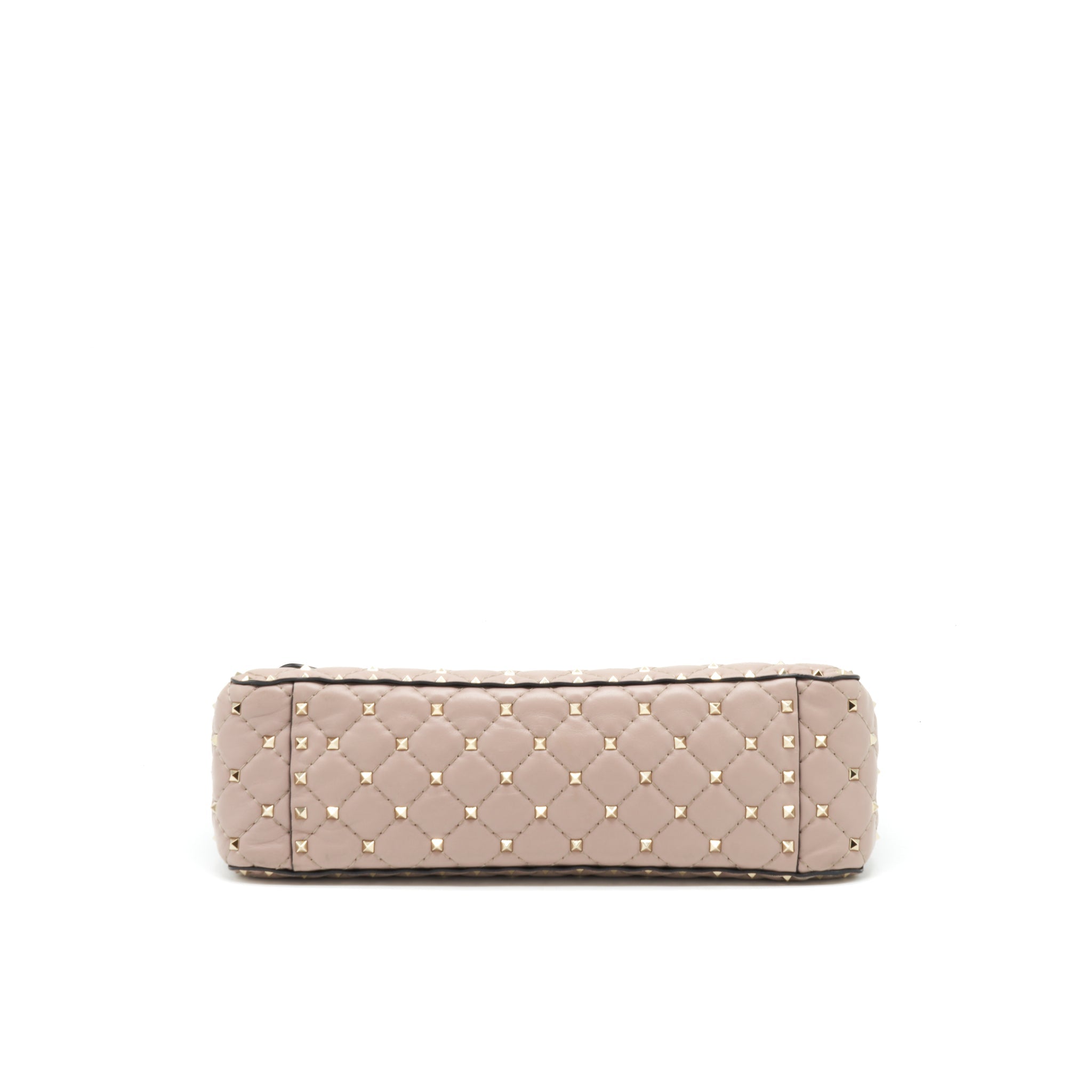 VALENTINO ROCKSTUD SPIKE NAPPA LEATHER CROSSBODY BAGS POUDRE
