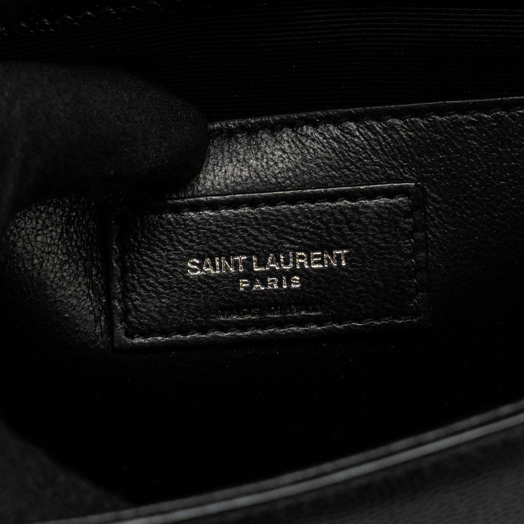 SAINT LAURENT /YSL KATE MEDIUM CHAIN BAG WITH TASSEL CALFSKIN BLACK SHW