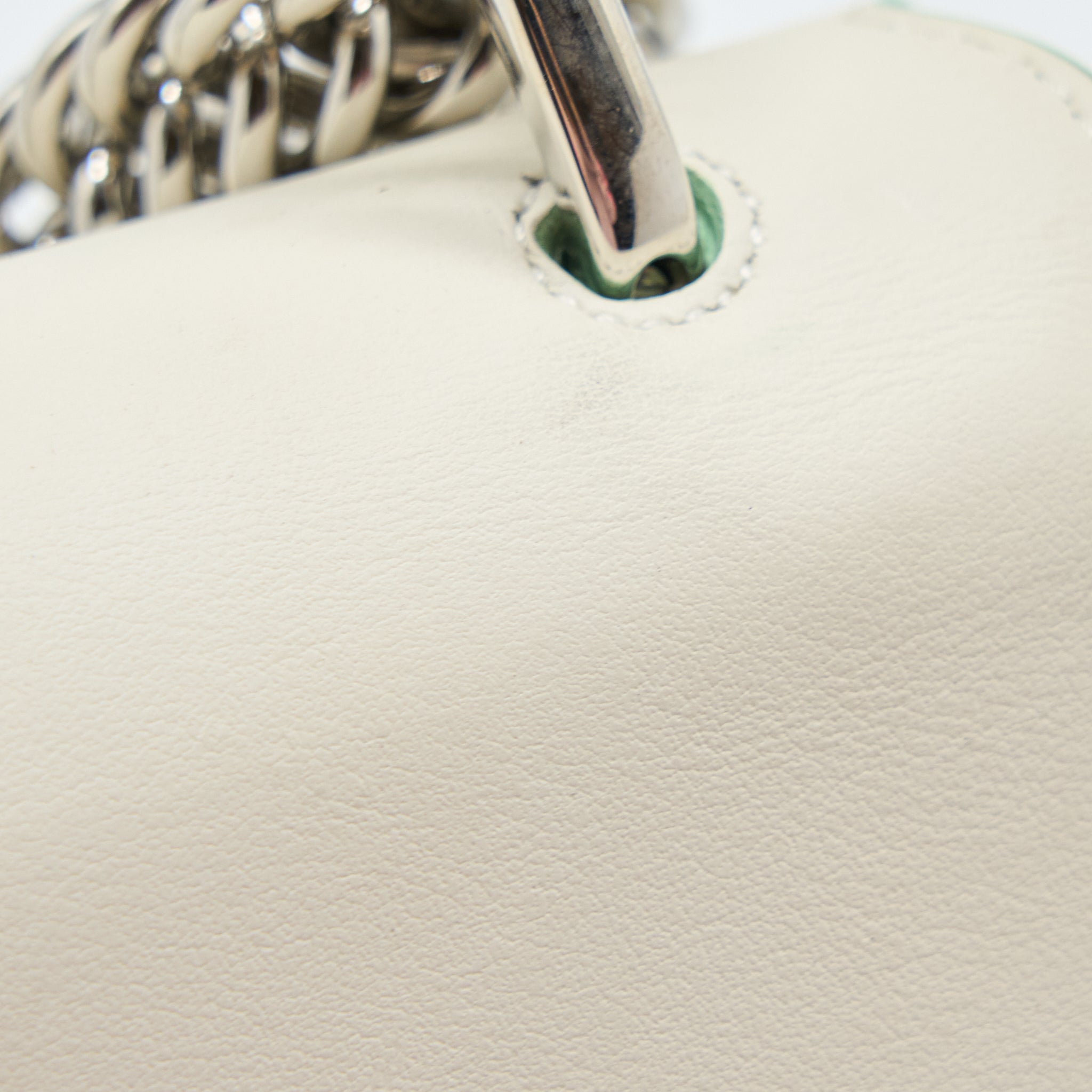 FENDI KAN I BAG CALFSKIN WHITE SHW