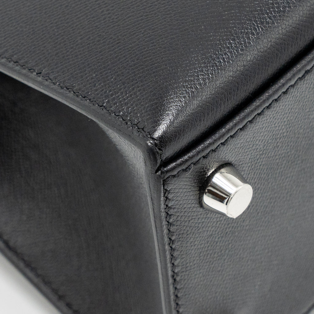 HERMES TOUCH KELLY 25 MADAME / CROCODILE NILOTICUS BLACK SHW