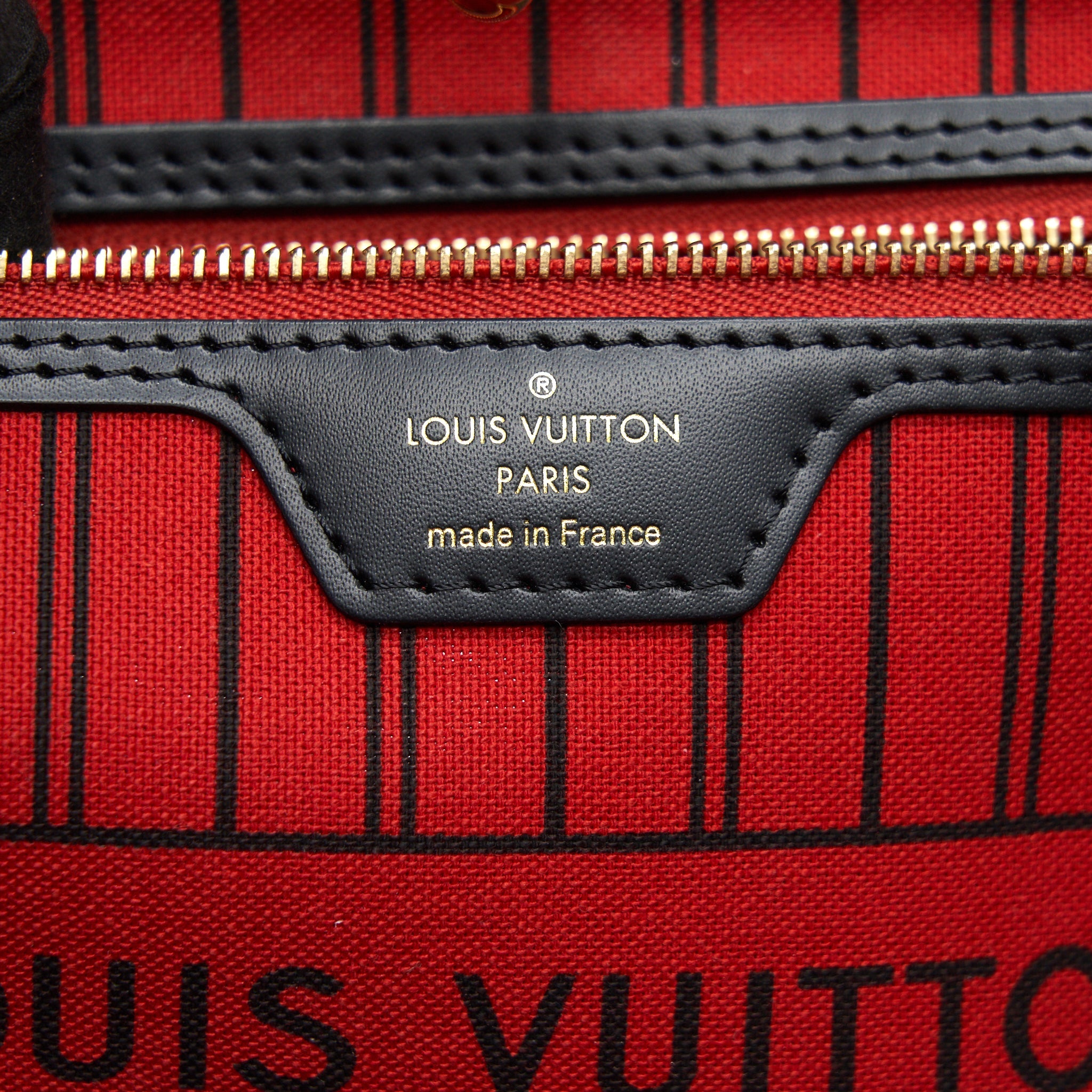 LOUIS VUITTON NEVERFULL MM MY LV WORLD TOUR MONOGRAM CANVAS/ BLACK
