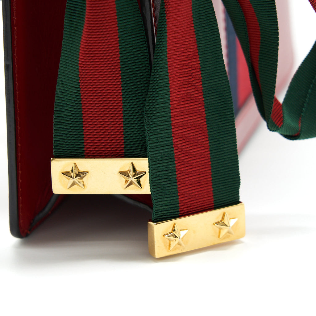 GUCCI SMALL SYLVIE SHOULDER BAG RED GHW
