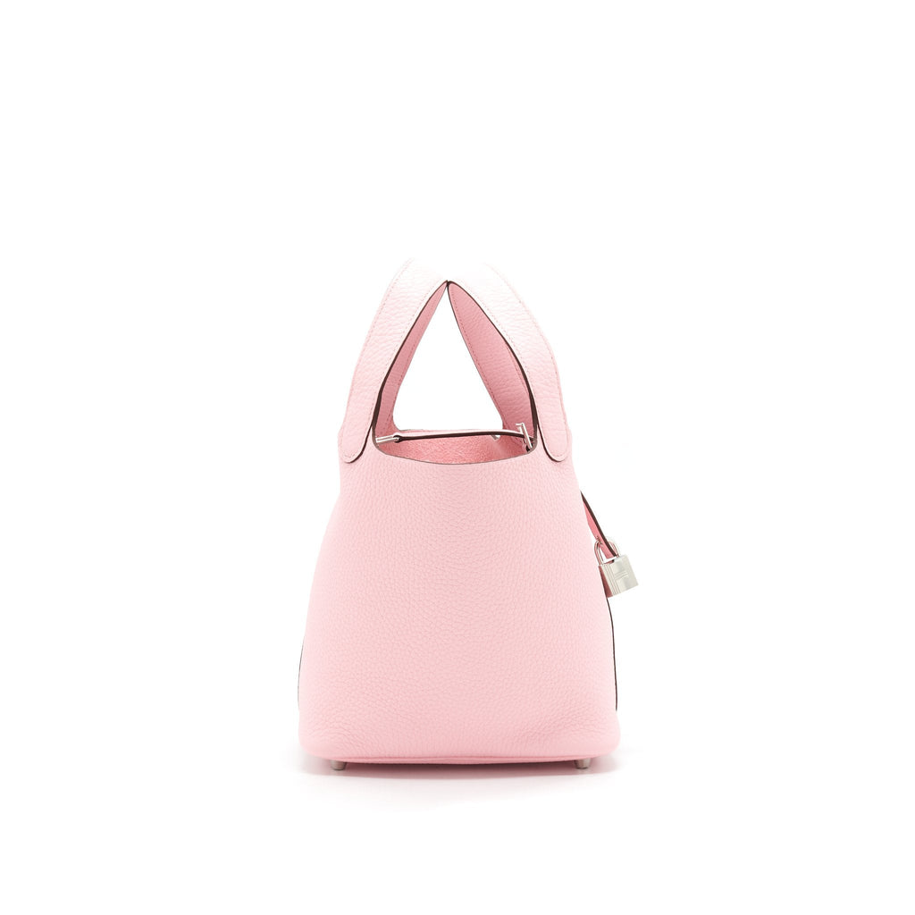 HERMES PICOTIN 18 LOCK BAG ROSE SAKURA SHW