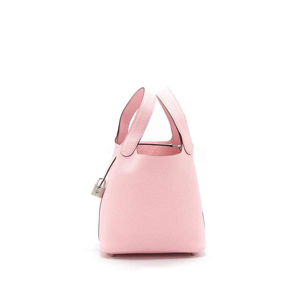 HERMES PICOTIN 18 LOCK BAG ROSE SAKURA SHW