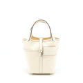 HERMES PICOTIN CARGO 18 LOCK BAG SWIFT AND TOILE CANVAS ECRU/NATA SHW