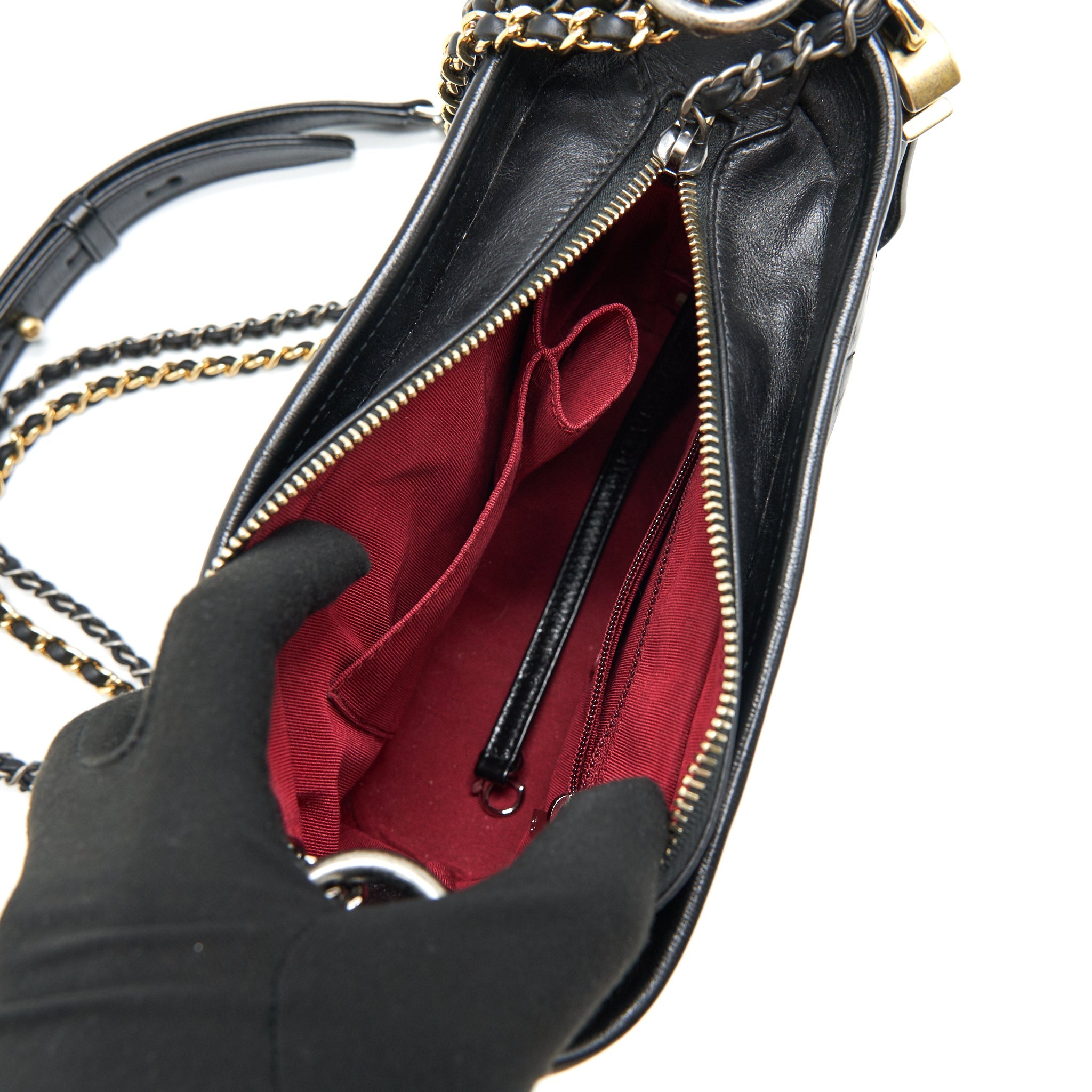 CHANEL GABRIELLE SMALL HOBO BAG BLACK