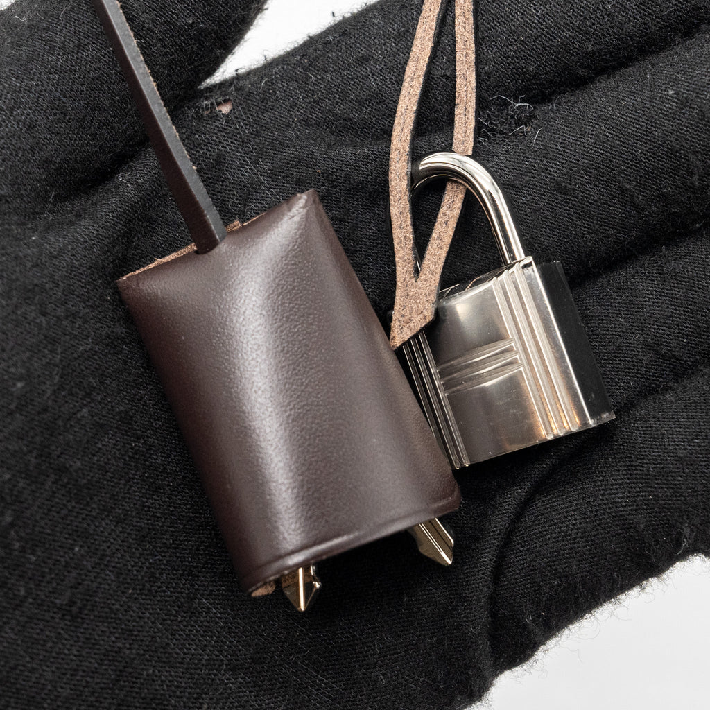 HERMES HERBAG ZIP 31 BAG CANVAS/ HUNTER LEATHER ROUGE H / EBENE SHW