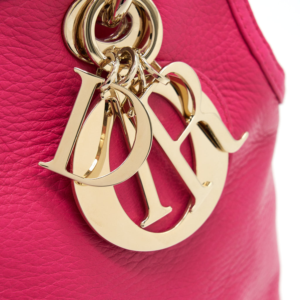 CHRISTIAN DIOR GRANVILLE BAG IN HOT PINK LEATHER GHW
