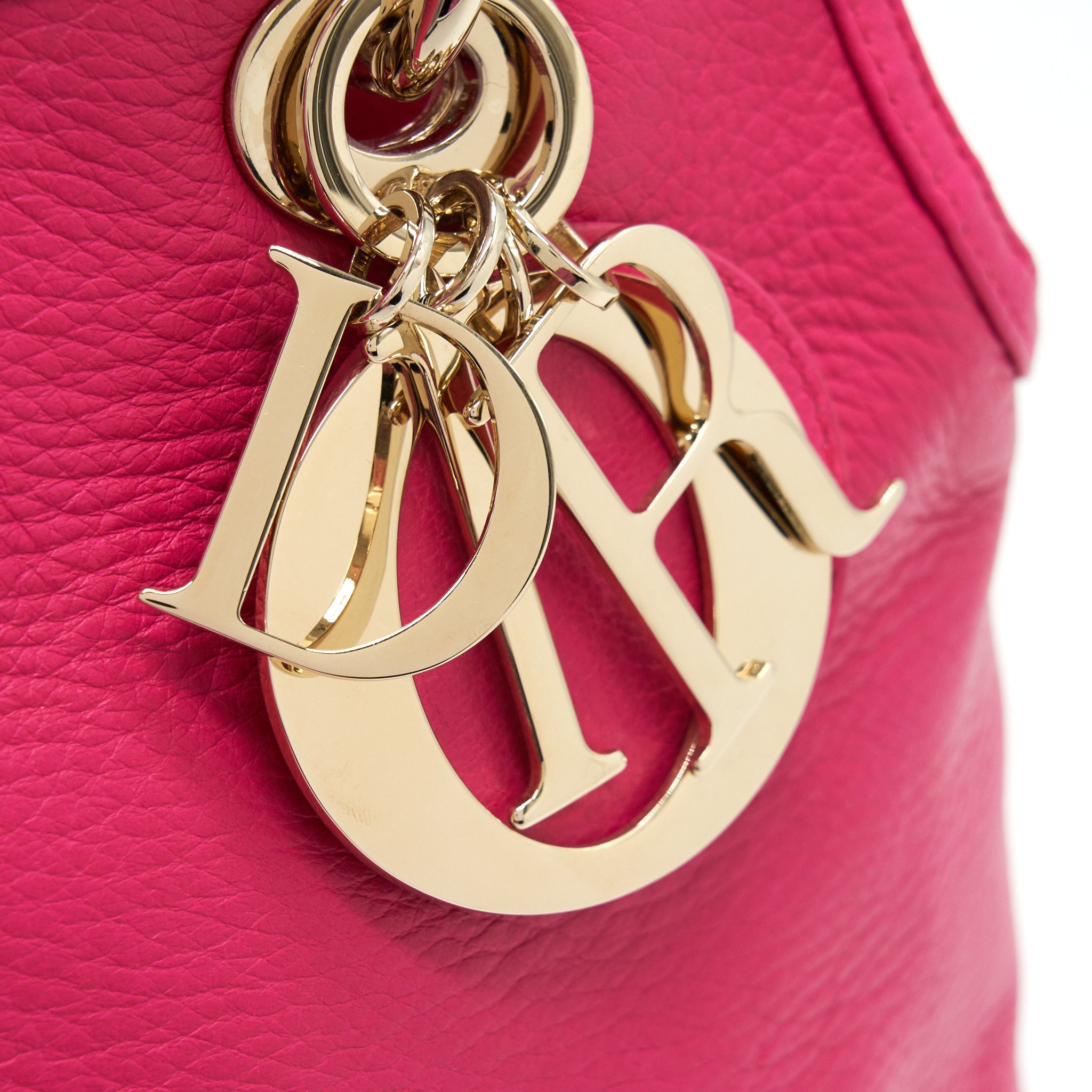 CHRISTIAN DIOR GRANVILLE BAG IN HOT PINK LEATHER GHW