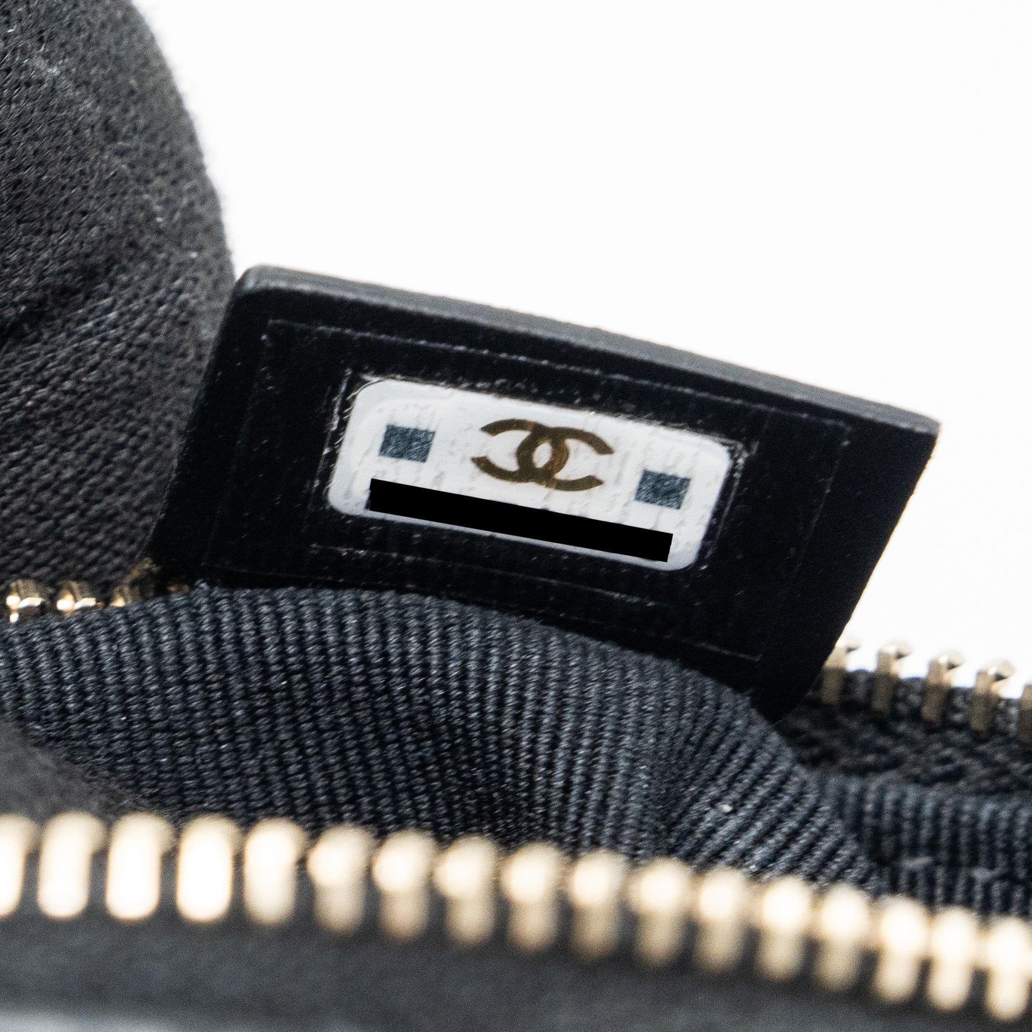 CHANEL 23C ROUND CLUTCH LAMBSKIN BLACK GHW (MICROCHIP)