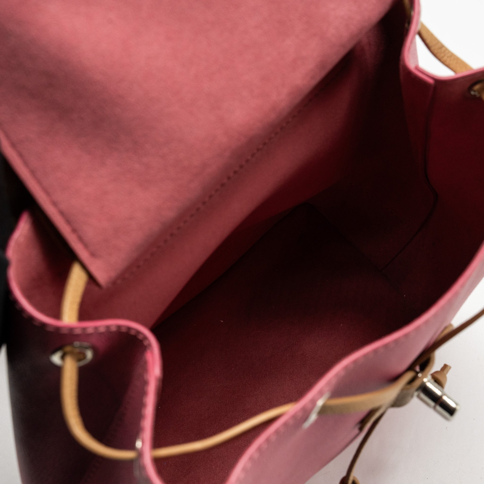 LOUIS VUITTON LOCKME BACKPACK CALFSKIN PINK/BEIGE SHW