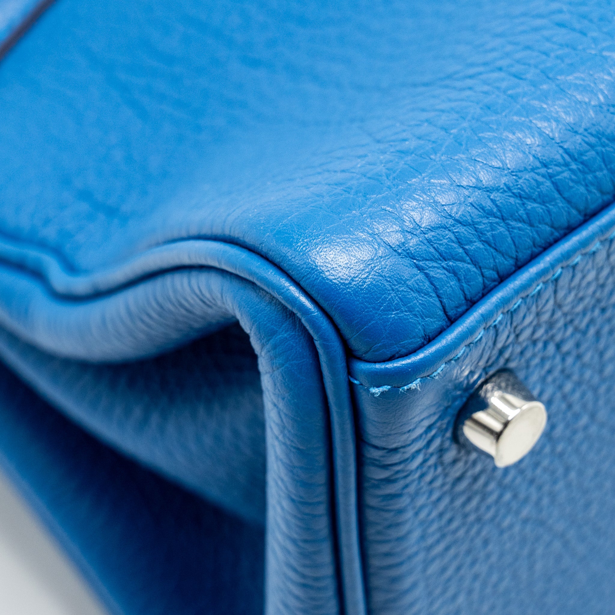 HERMES SHOULDER KELLY CLEMENCE BLUE SHW