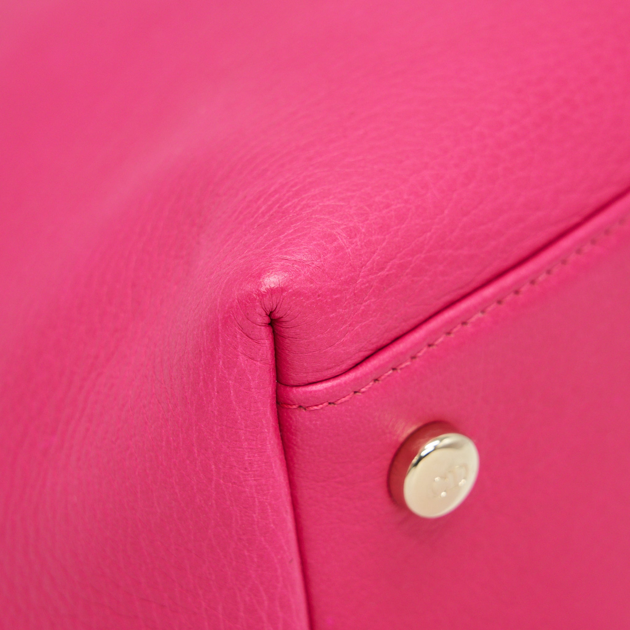 CHRISTIAN DIOR GRANVILLE BAG IN HOT PINK LEATHER GHW