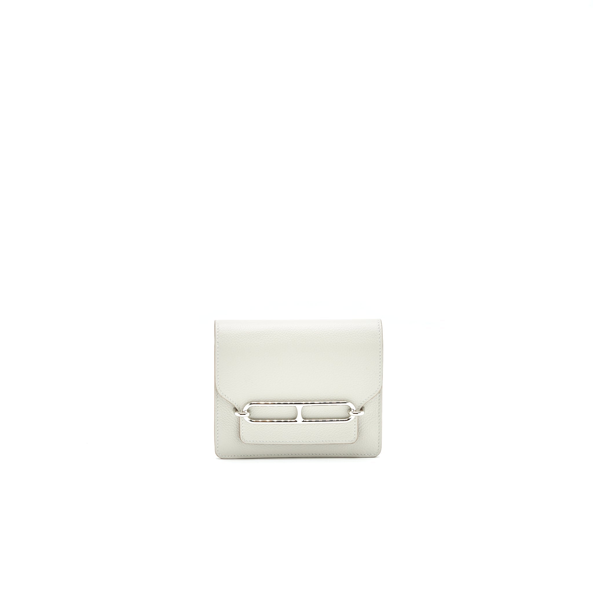 HERMES ROULIS SLIM WALLET EVERCOLOR 80 GRIS PERLE SHW