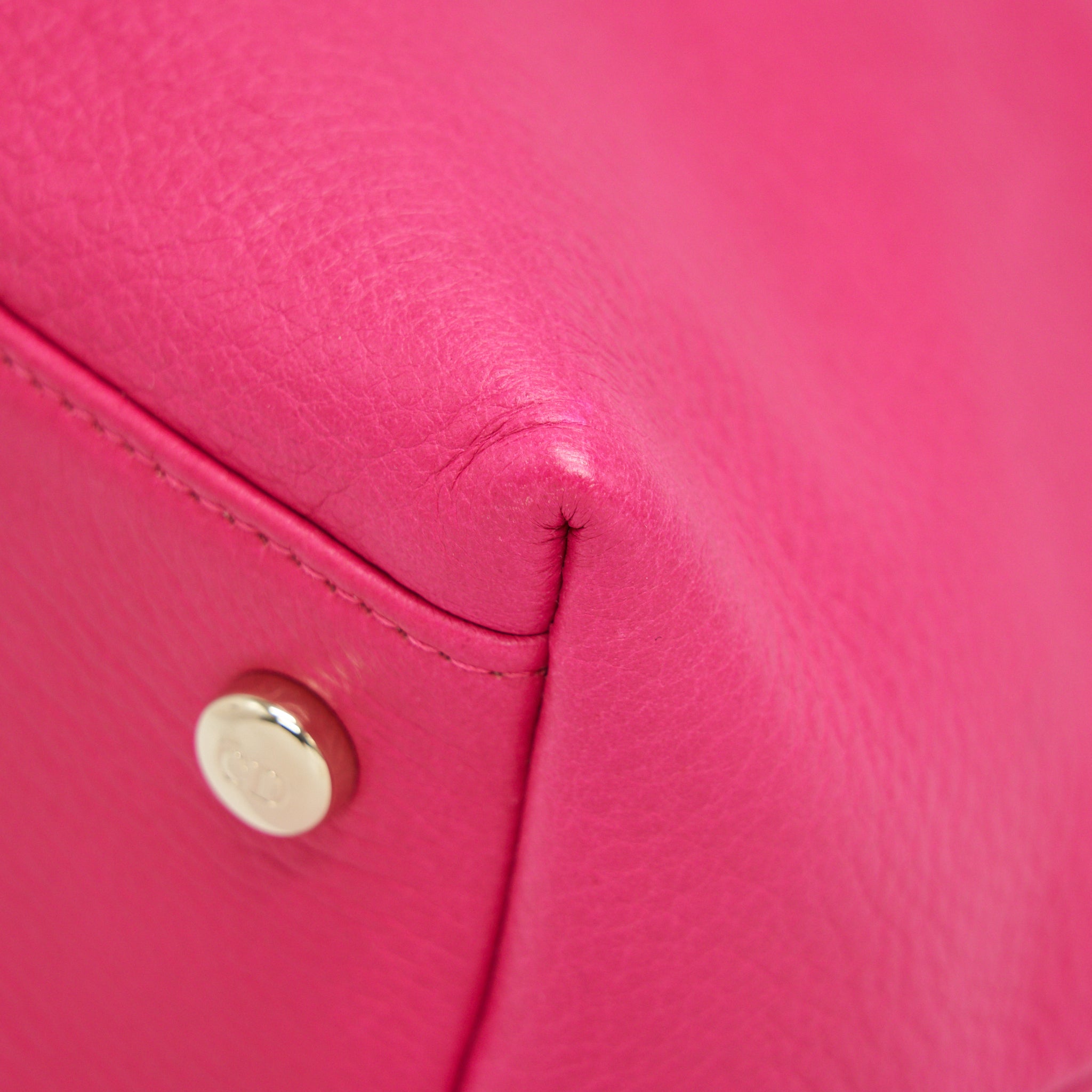 CHRISTIAN DIOR GRANVILLE BAG IN HOT PINK LEATHER GHW
