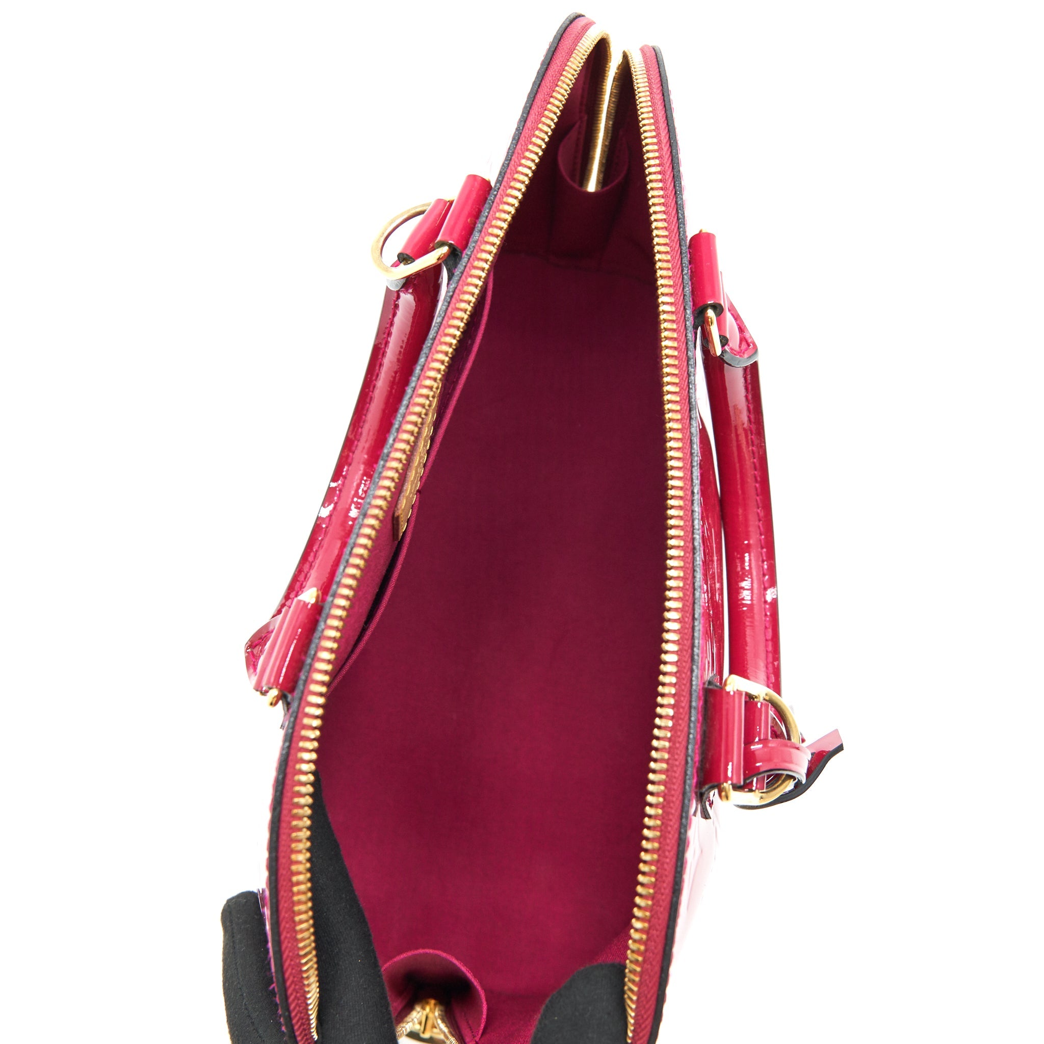 LOUIS VUITTON ALMA PM PATENT LEATHER INDIAN ROSE