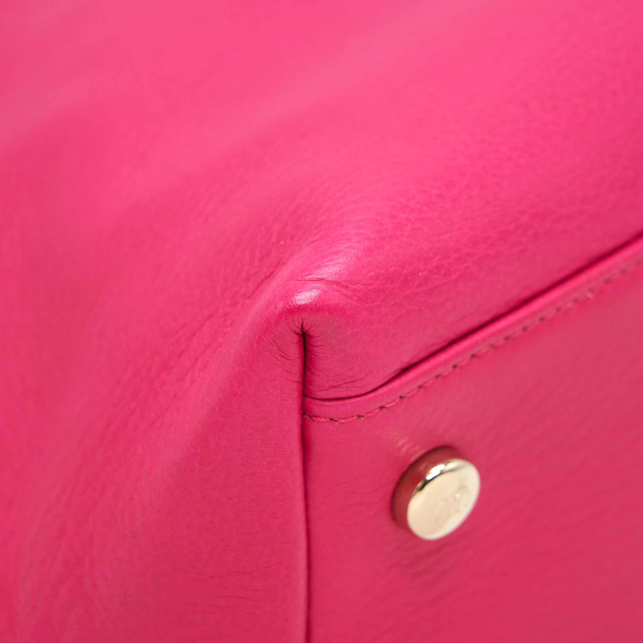 CHRISTIAN DIOR GRANVILLE BAG IN HOT PINK LEATHER GHW