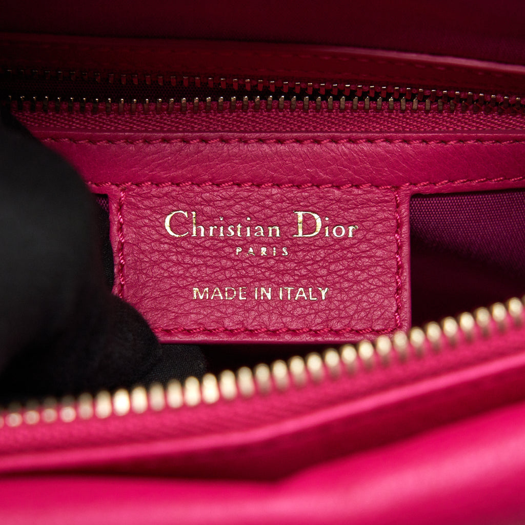 CHRISTIAN DIOR GRANVILLE BAG IN HOT PINK LEATHER GHW