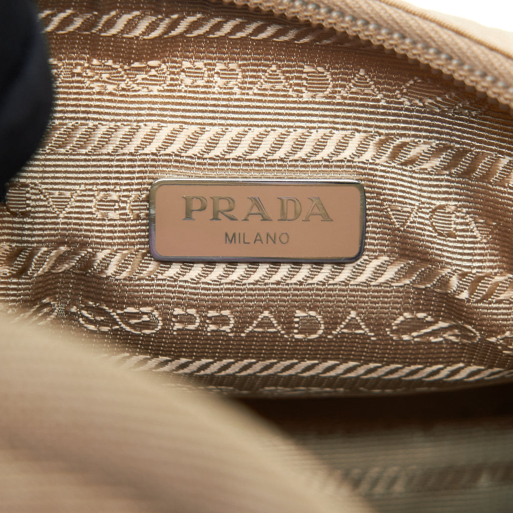 PRADA RE-NYLON RE-EDITION 2000 MINI BAG BEIGE SHW